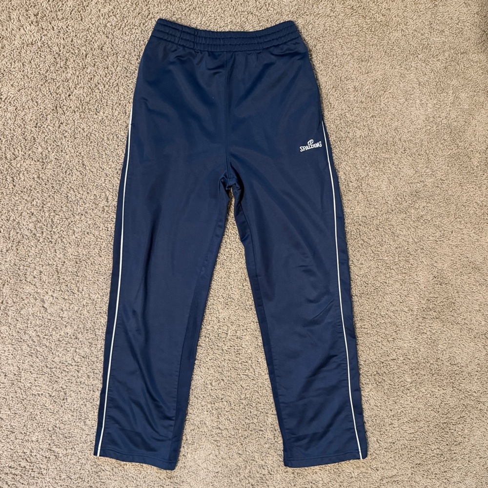 Boys Navy Blue Long Athletic/ Track Pants/ Sweatpants, Size L (14/16) Fits Men S